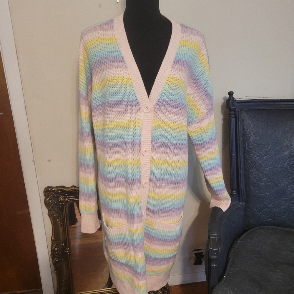 Hot Topic Rainbow duster. Sz XL